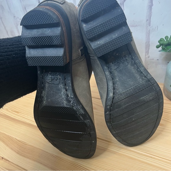 Sorel Cate Block Heel Zip Ankle Boots Sz 10 - Picture 3 of 8